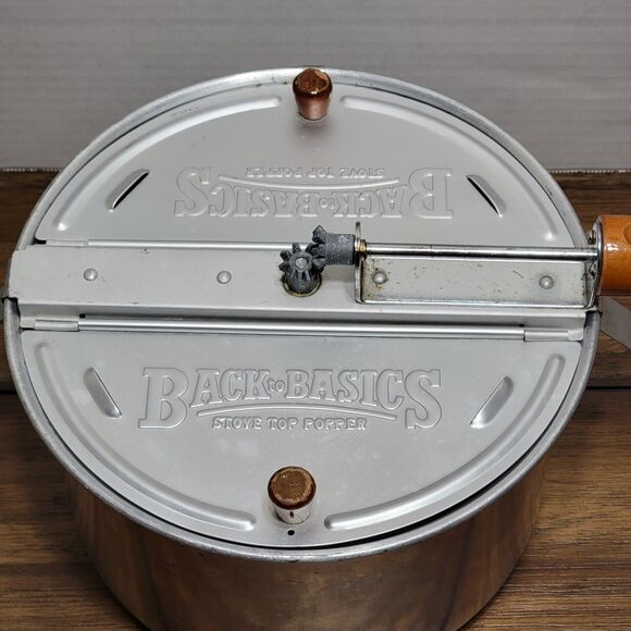 Back To Basics Aluminum Stove Top Popper - Picture 4 of 11